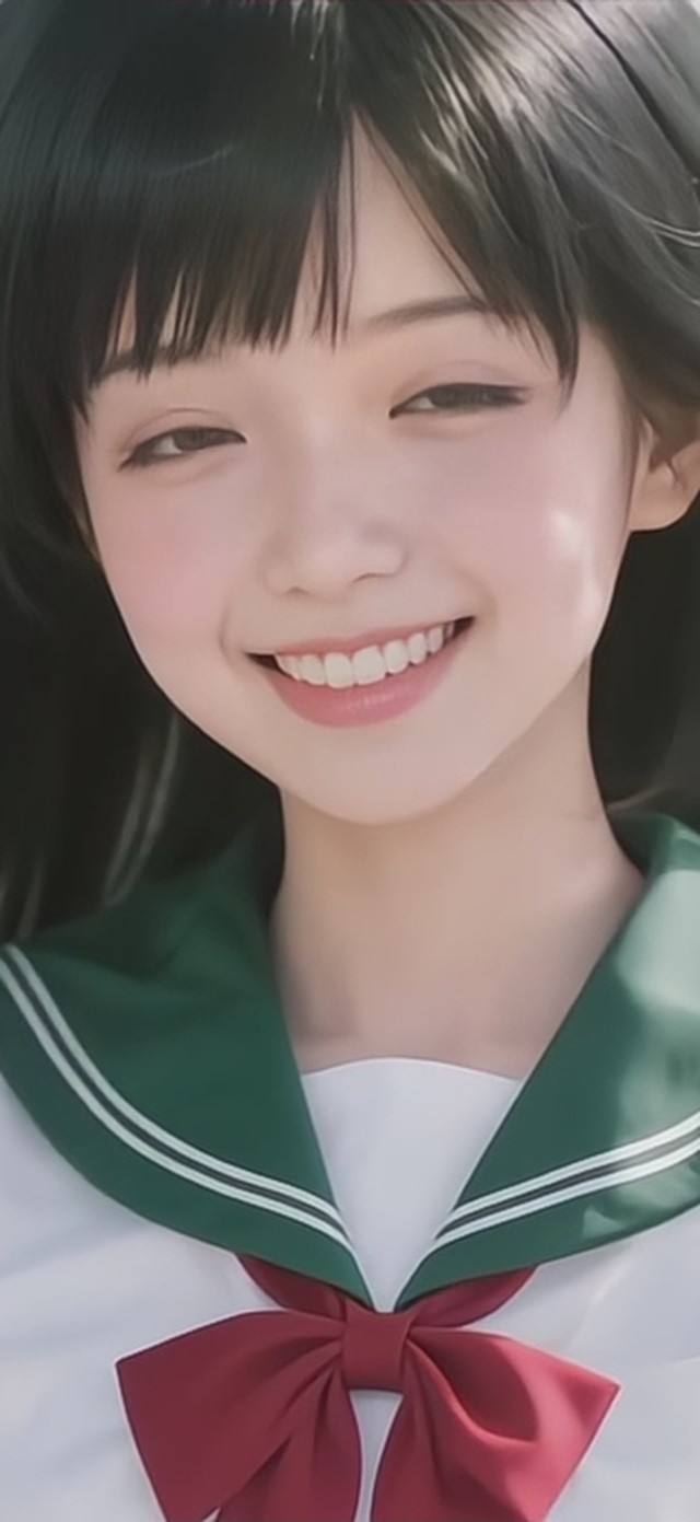 青春活力的女高中生