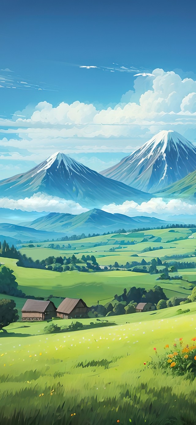 4K唯美山间乡村田野小路