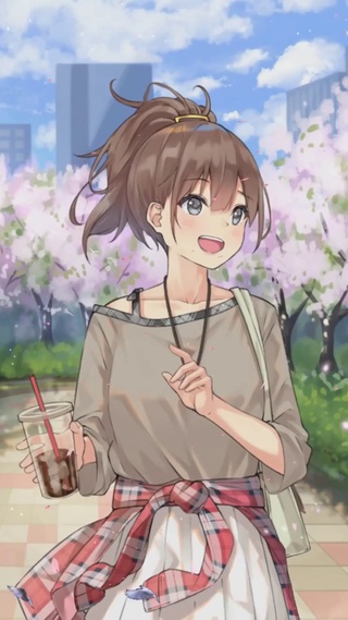 樱花街道相约一起