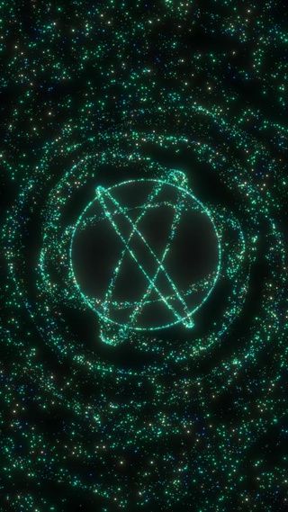 3D粒子环绕球