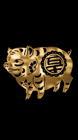 金色十二生肖_亥猪