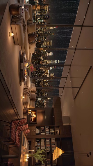 夜晚城市玻璃雨