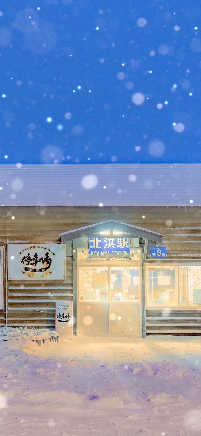 唯美治愈下雪天