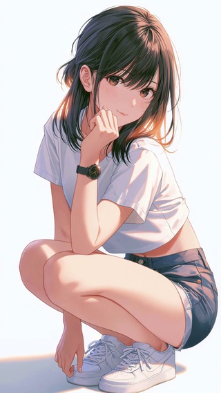 二次元俏皮女孩壁纸