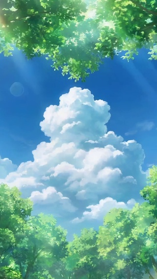 阳光与绿意的邂逅