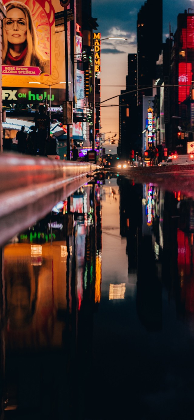 雨后的街头