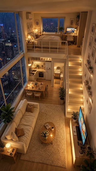 下雨天的温馨小屋