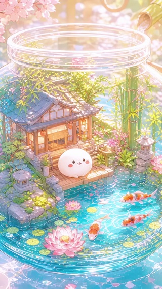 瓶中庭院
