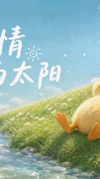 让心情晒晒太阳 治愈萌鸭