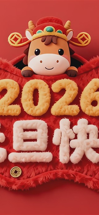 可爱小马喜迎2026