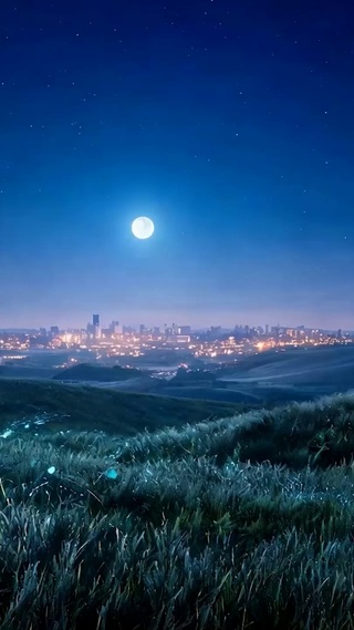 夜景花草树木