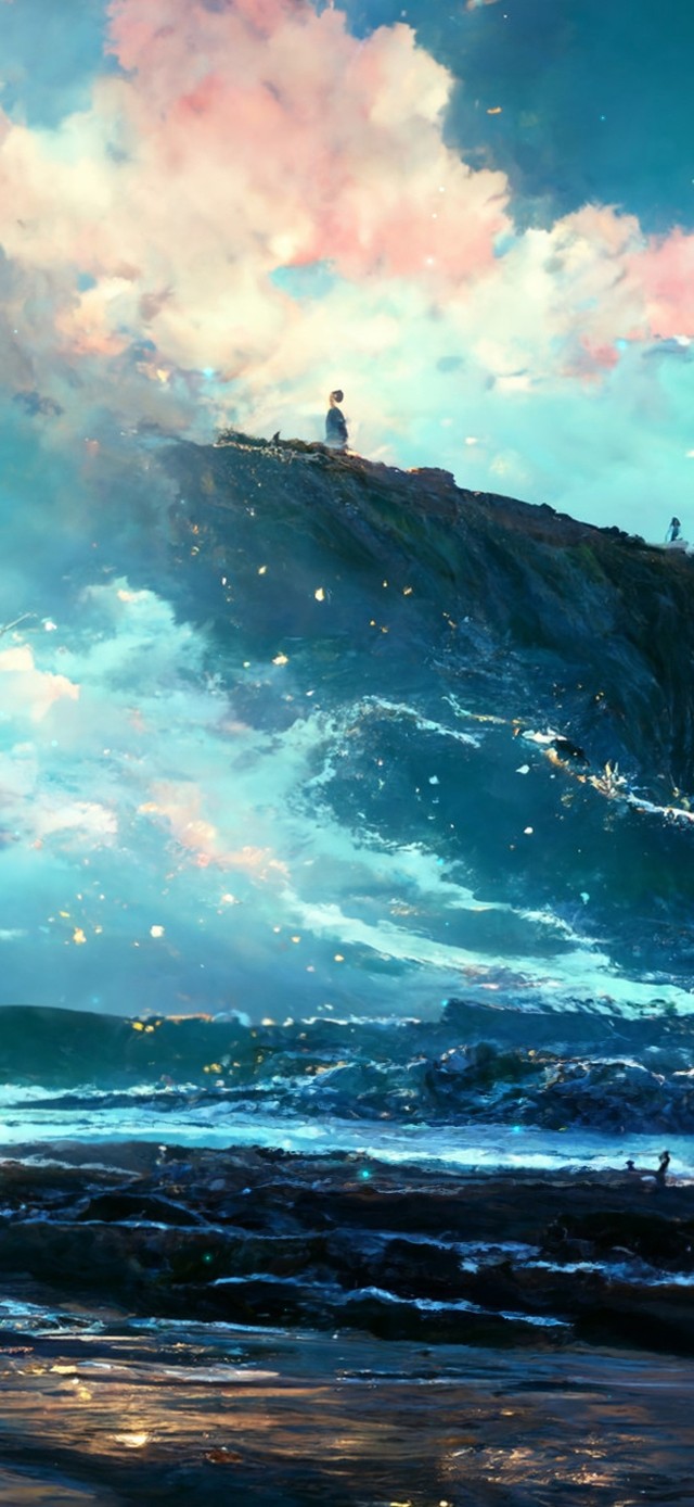 4K唯美治愈梦幻星崖