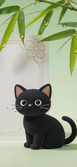 竹叶小猫