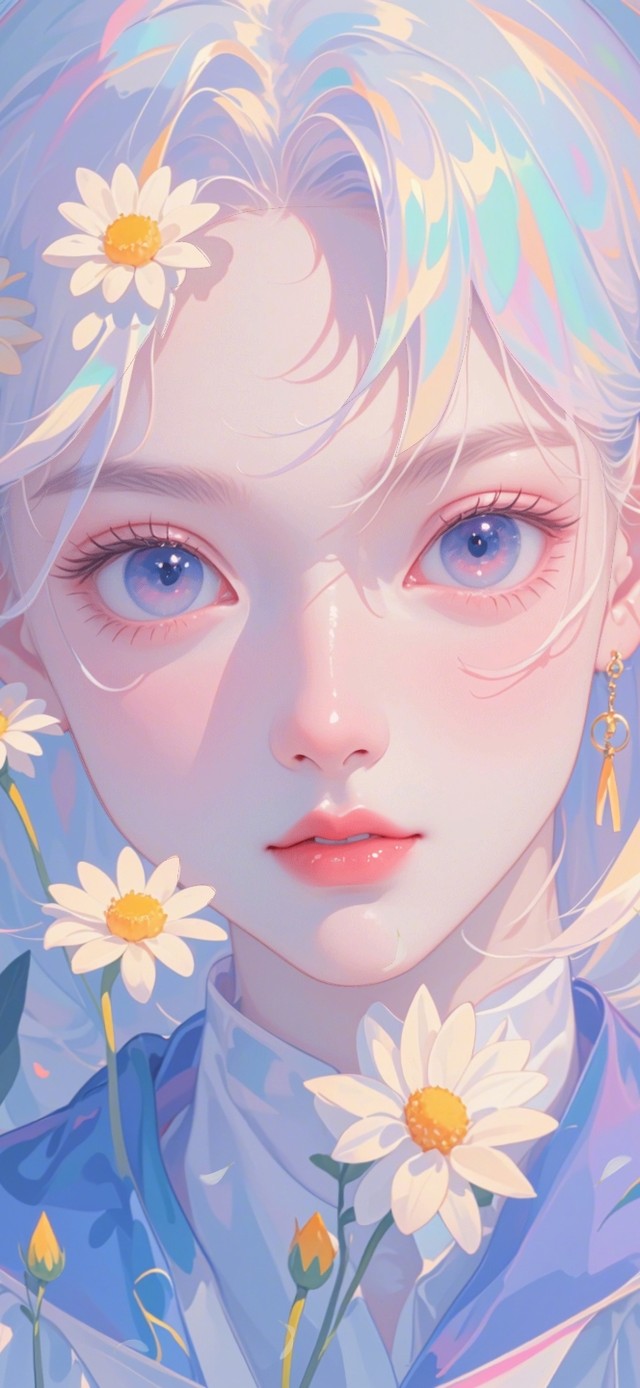 4K清新小雏菊女孩