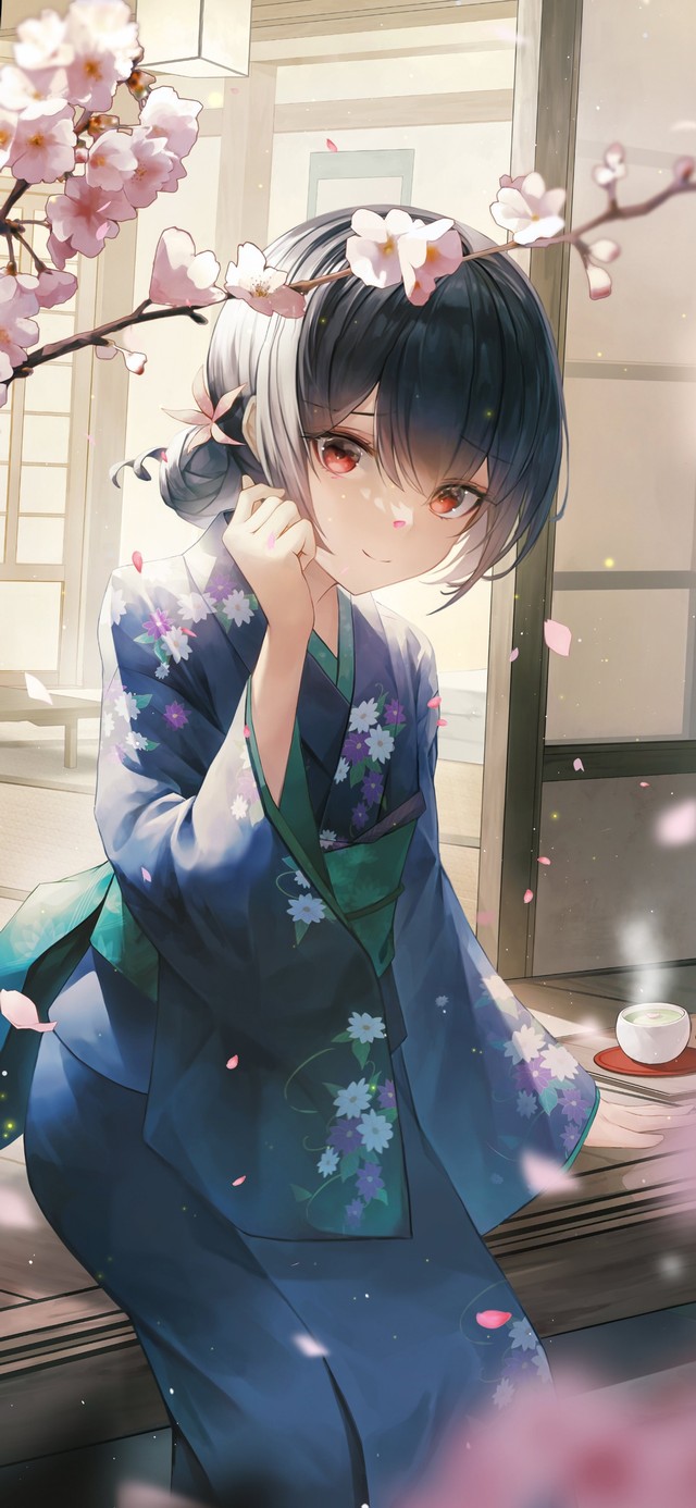 4K唯美清纯樱花美少女