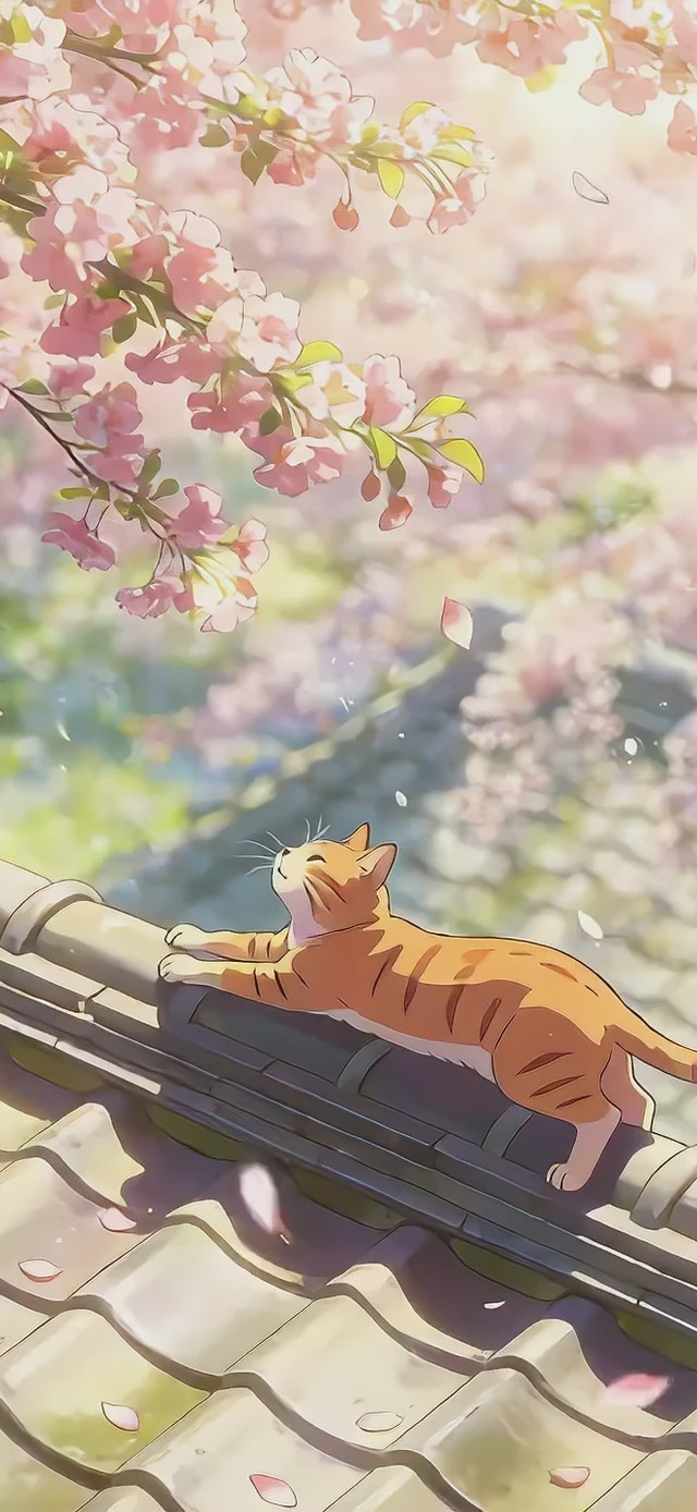 春日赏花猫猫