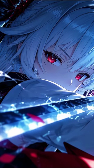 月下拔刀少女