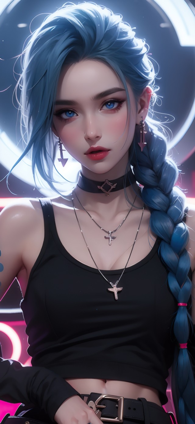 蓝发美女金克斯
