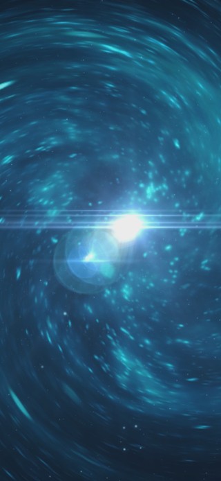 唯美大气星空星云旋转