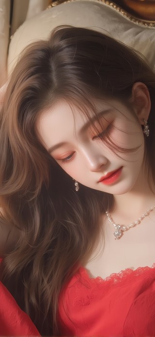 红裙美人