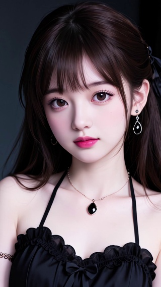 黑裙少女