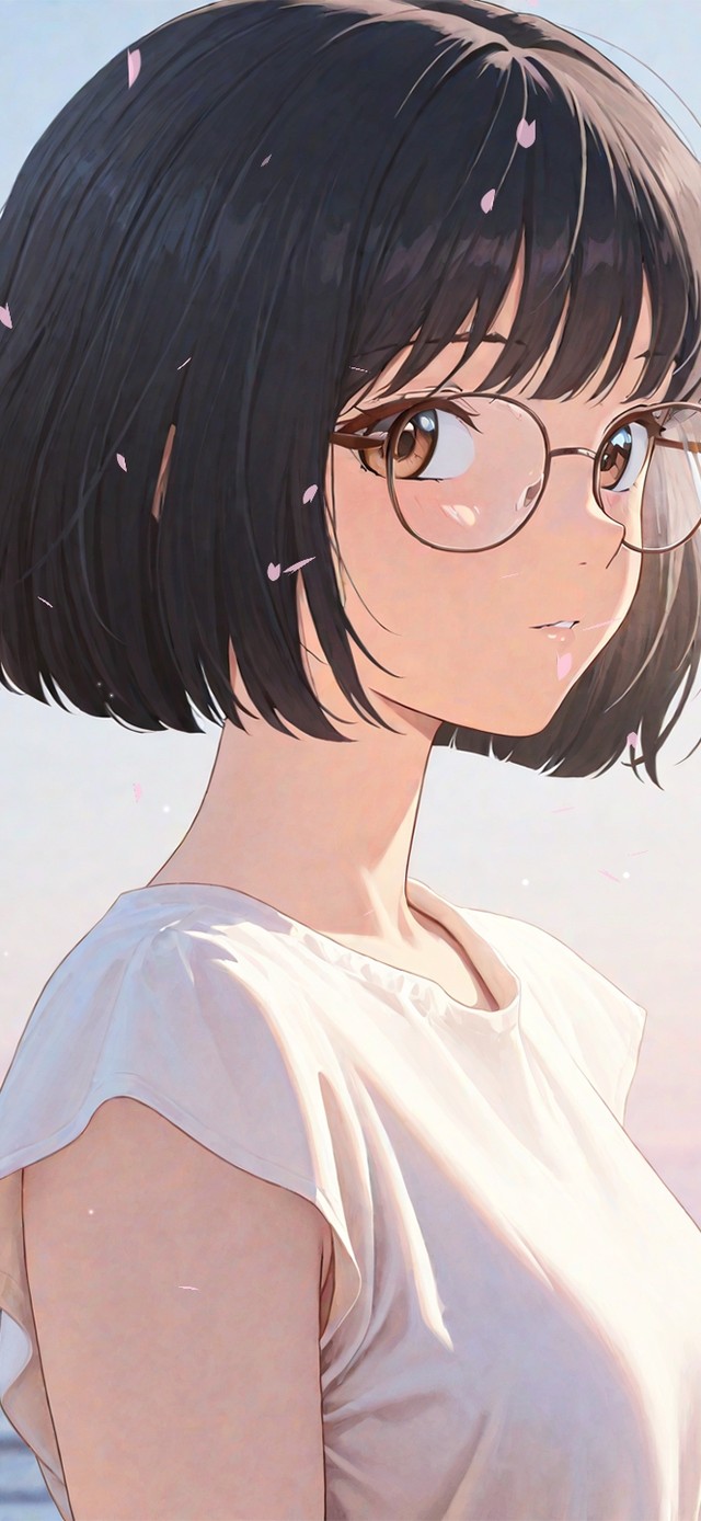 唯美海边少女