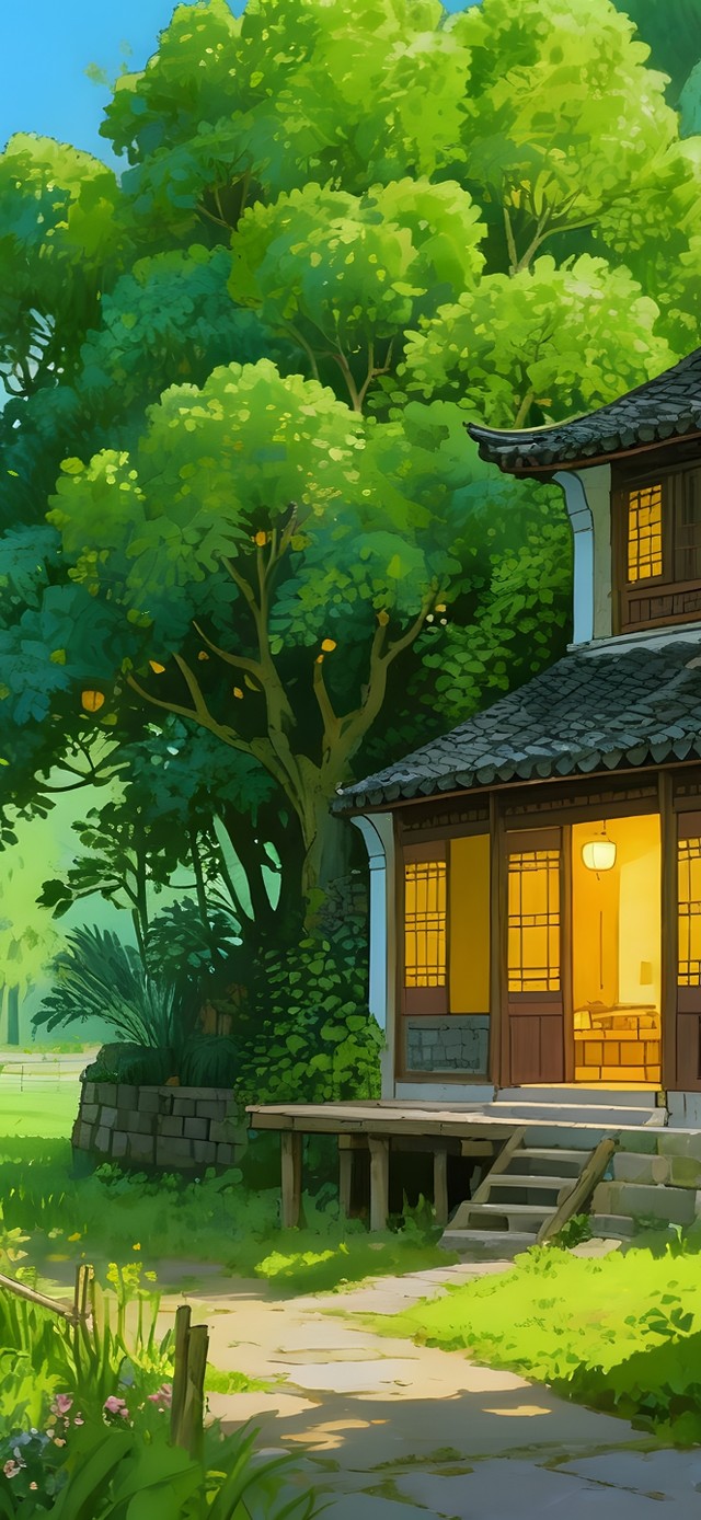 稻田边惬意别墅