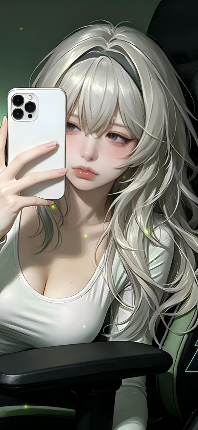 暗室拍照少女