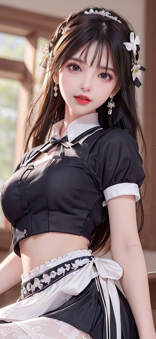 小清新女仆可爱少女