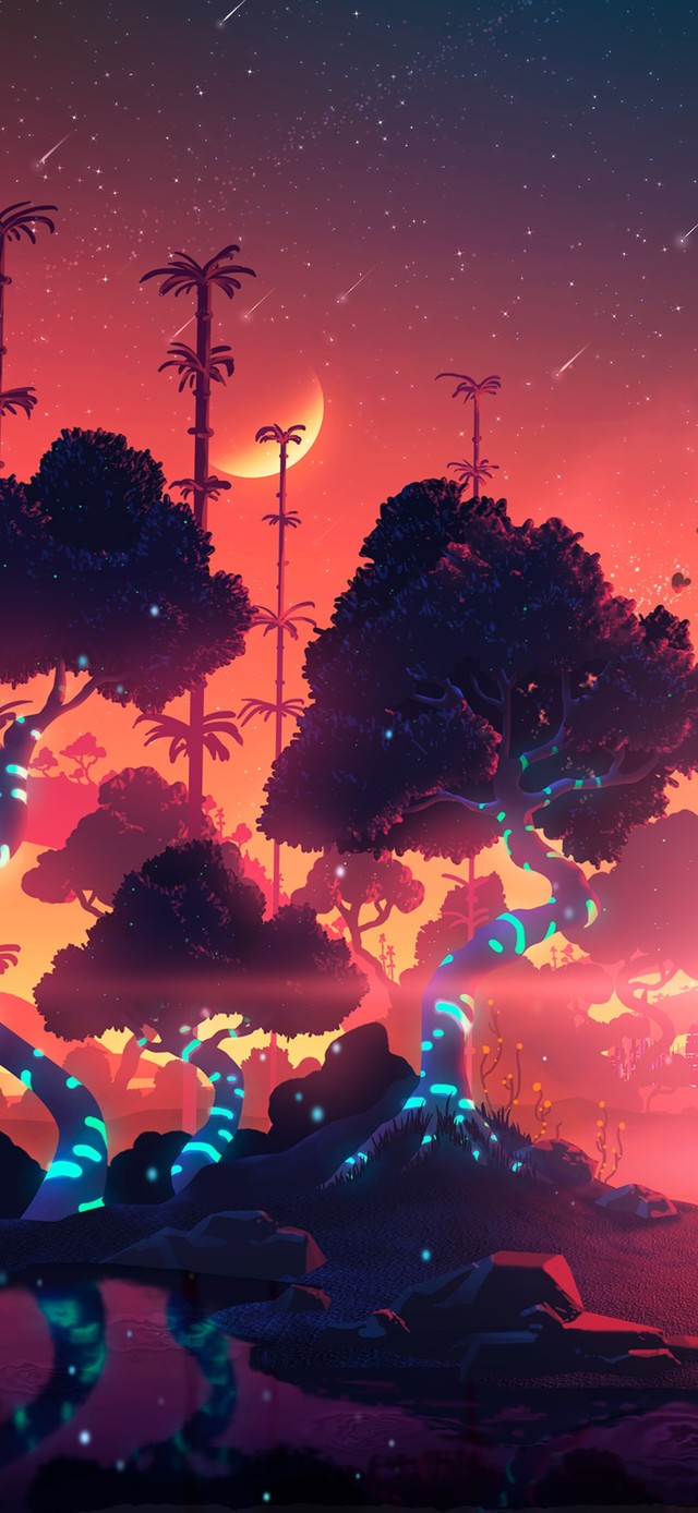 4K唯美治愈梦幻之树