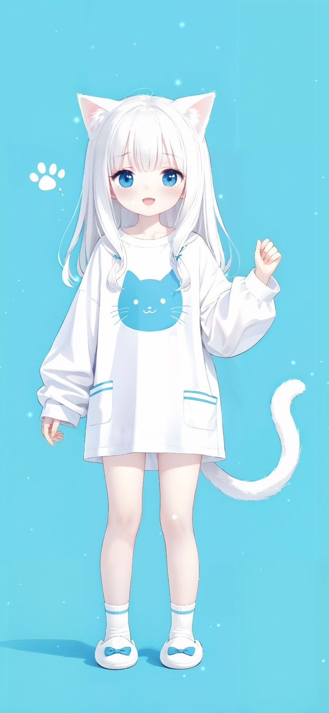 萌系可爱猫耳萝莉