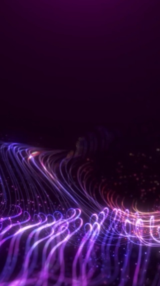 唯美紫色线条粒子