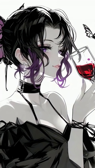 暗黑优雅蝴蝶少女蝴蝶忍