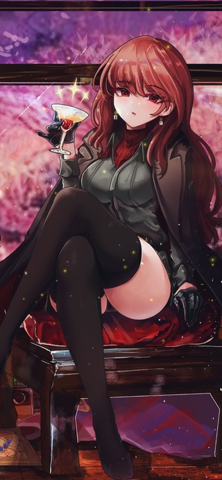 夜晚酒吧女孩