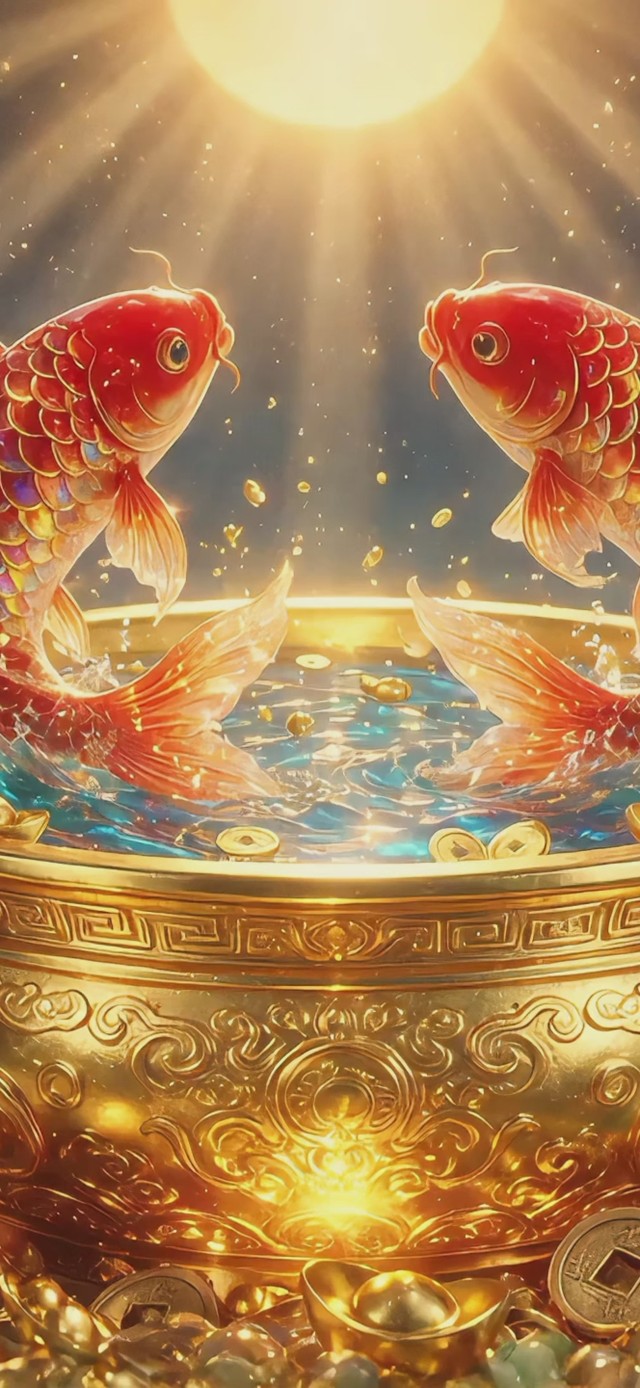 鲤鱼聚宝盆