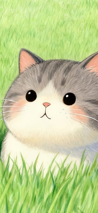 草丛肥猫