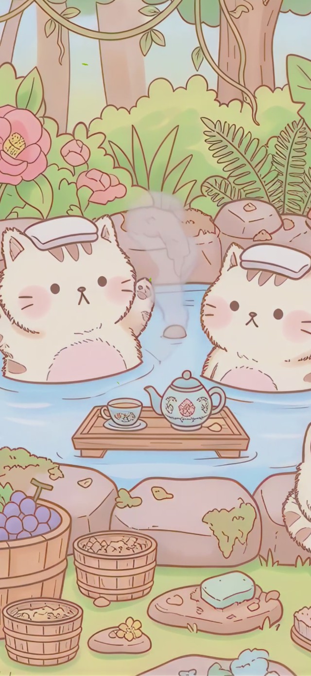 猫咪森林温泉