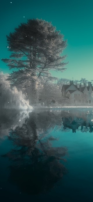 4K治愈舒适放松湖泊雪后