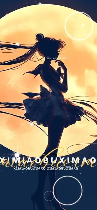 月光下的少女