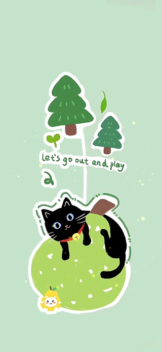 可爱猫咪～出去玩～