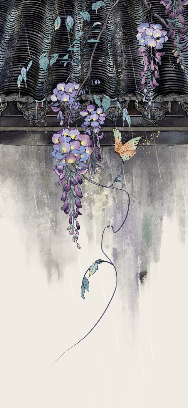 古风紫藤花