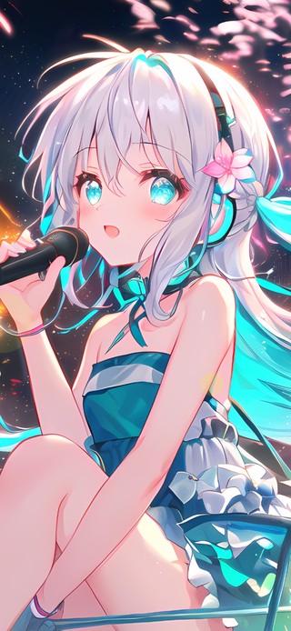 可爱烟花女孩
