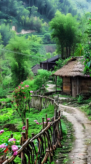 4K唯美乡村小路