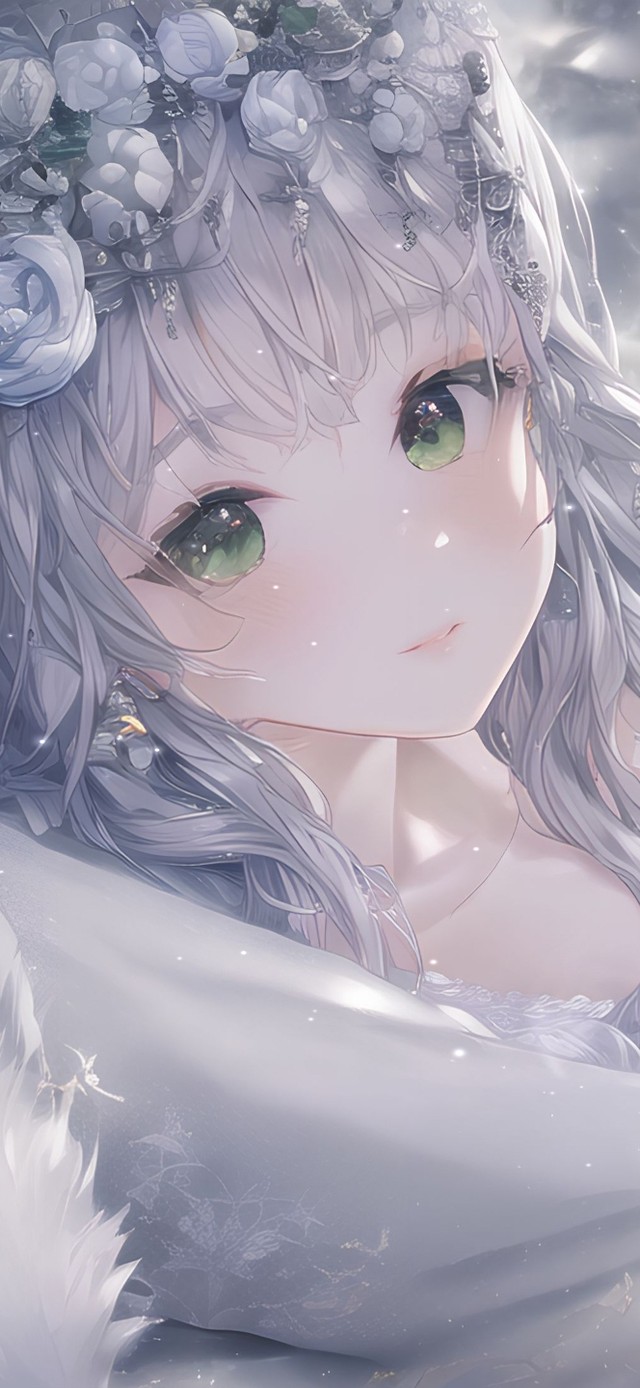 4k 治愈唯美冬季少女