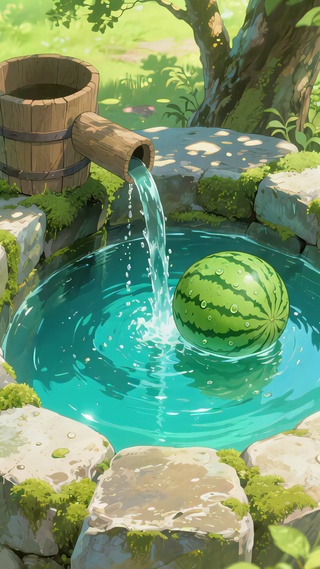 夏日清凉的西瓜