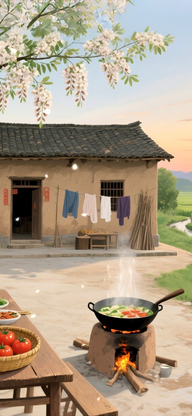 童年的农家乡村