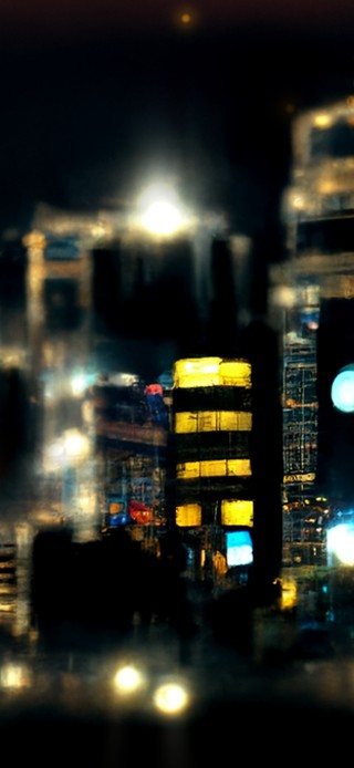 城市梦幻夜景