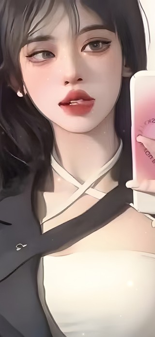 拍照美女