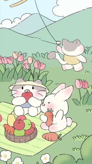 吃水果的兔兔