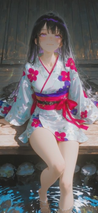 夏日的和服少女